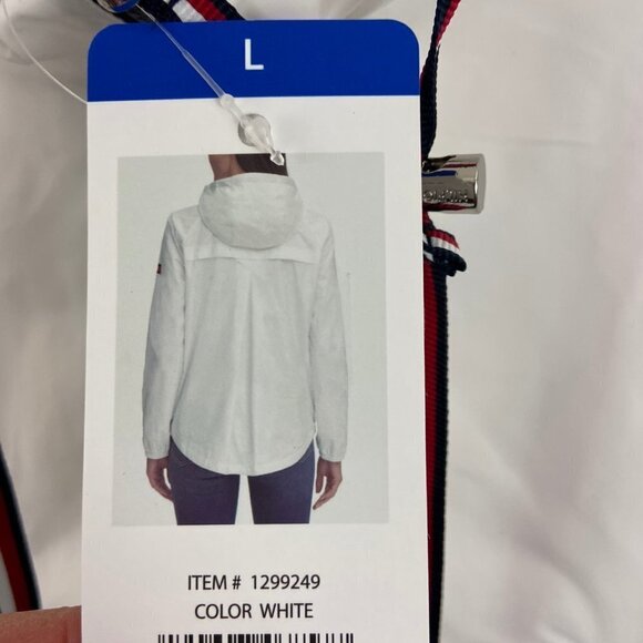 Tommy Hilfiger White Windbreaker w/Pleated… - Picture 11 of 11